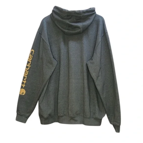 Carhartt Mens Sweatshirt Pullover Hoodie Kangaroo Pocket Size XL - Picture 4 of 14